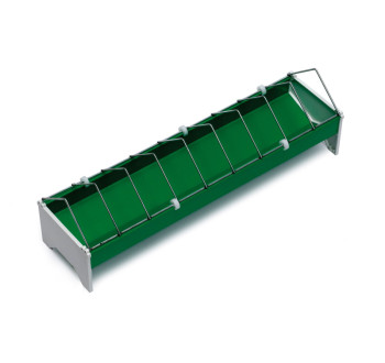 Žlabové krmítko pro slepice, drůbež CF033.10P - 13x50cm, široké otvory, plastové