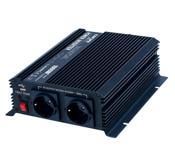 Měnič napětí Carspa CAR1KU-122 12V/230V+USB 1000W, modifikovaná sinus