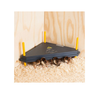 Rohová umělá kvočna - výhřevná deska 40x40 cm, 24 W.