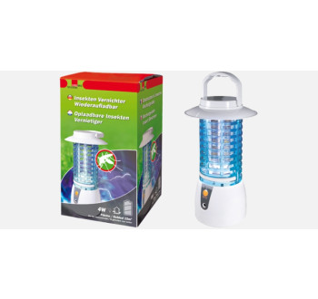 Akumulátorový UV lapač hmyzu Swissinno, 4 W - 15 m2