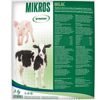 Mikrop MILAC - mléčná krmná směs, 3 kg