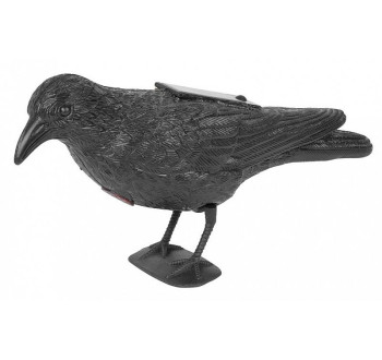 Plašič ptáků Havran černý, solární