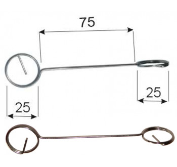 DRŽÁK CENOVKY - K167 - brýle přetočené 125 mm