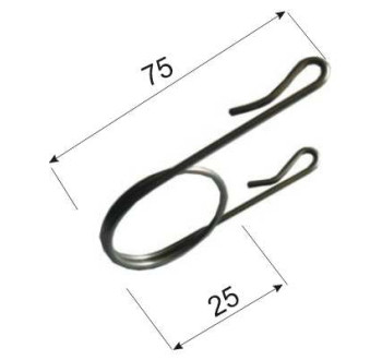 DRŽÁK CENOVKY - 670 - HÁČEK 75 mm