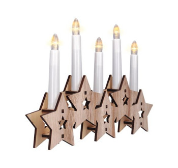 Svícen vánoční SOLIGHT 1V222 hvězdy