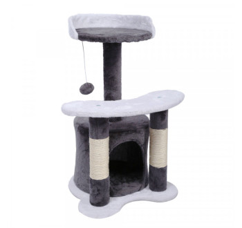 Kočičí škrabadlo BELLA F1 - Šedo-bílé