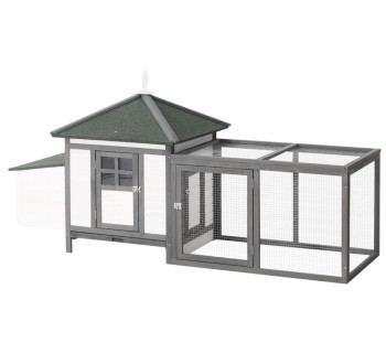 Kurník pro slepice PAWHUT D51-092GY