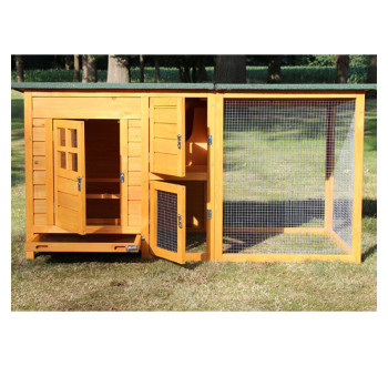 Dřevěný kurník TEMELÍN MAXI, 2150x650x800 mm
