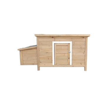 Dřevěný kurník a husník HRADEC Natural, 1360x740x710 mm