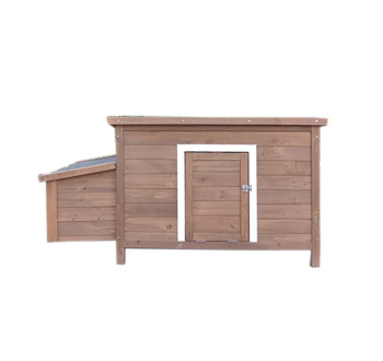 Dřevěný kurník a husník HRADEC Brown, 1360x740x710 mm