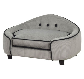 Pohovka pro psy PAWHUT D04-141, šedá, 66,5x45x35,5 cm