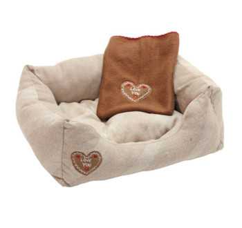 Pelíšek pro psy a kočky KERBL LOVE YOU 47x37x17 cm