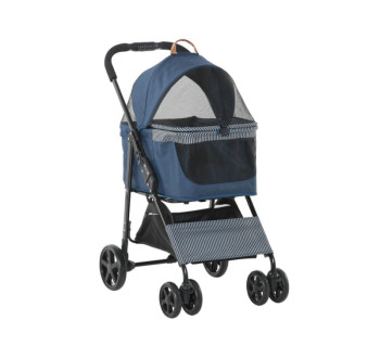 Kočárek pro psy 2v1 PAWHUT D00-128, tmavě modrý