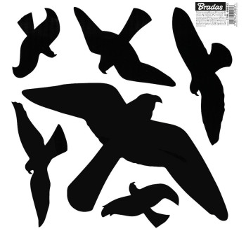 Samolepky pro odhánění ptáků velké - 1 arch