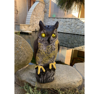 Plašič ptáků Sova 41cm /svítící oči, zvuk