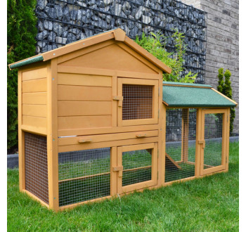 Dřevěná králíkárna BOSKOVICE, 1470x530x850 mm