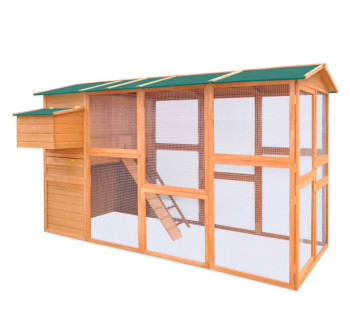 Dřevěný maxi kurník ISLAND XXXXL, 2950x1630x1700 mm