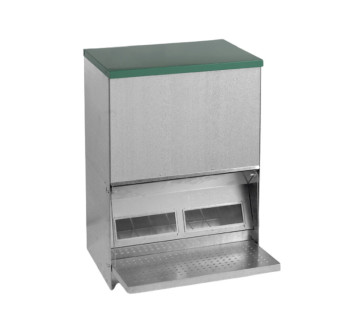 Nášlapné krmítko pro slepice, drůbež GAUN 11295 - 40 kg, pozinkované