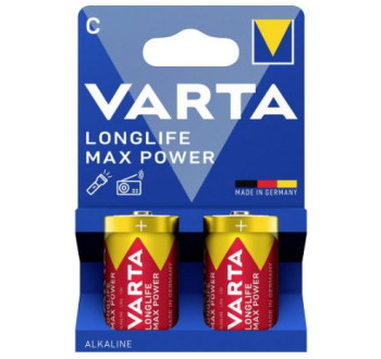 Varta VARTA Longlife Max Power C Blister 2 baterie malé mono C alkalicko-manganová 7800 mAh 1.5 V 2 ks