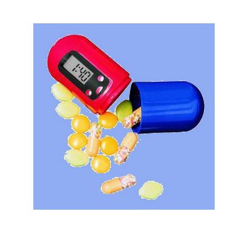 Hutermann Zásobník na léky s časovačem a alarmem PB01 - digitální lékovka