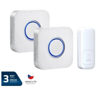 Zvonek bezdrátový GETI GWDK208W kinetický sada