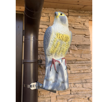 Plašič ptáků Sokol - 3D maketa, 45 cm, kotvení na svod okapu