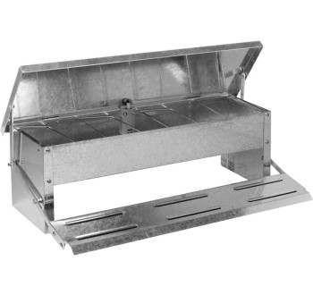 Nášlapné žlabové krmítko pro slepice pozinkované GAUN 11345 - 5 kg