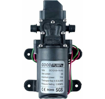 Čerpadlo Goodpumps membránové samonasávací, 6l/min, 12V/70W