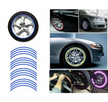 Reflexní pásky na kola - modré, AG555A