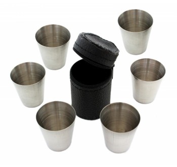 APT AG171B nerezové panáky 6 x 30 ml