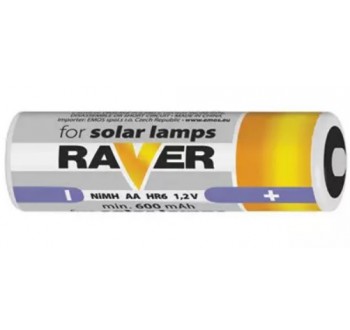 Baterie AA (R6) nabíjecí 1,2V/600mAh RAVER solar, 2 ks