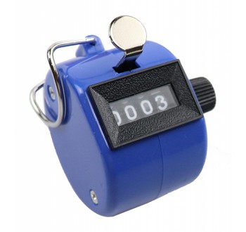 Mechanické ruční počítadlo AG75C - plast, modré