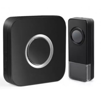 Zvonek bezdrátový Geti GWD 307B, bateriový, 150m, černá, learning code