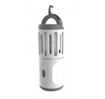 Přenosný hubič hmyzu - nabíjecí LED lampa KILLER LAMP 2v1