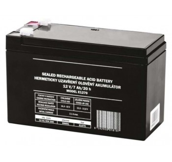 Baterie olověná 12V 7.0Ah GETI (konektor 4,75 mm)