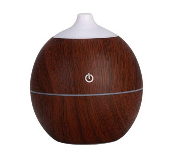 Hütermann W37 aroma difuzér 130ml tmavé dřevo - ultrazvukový, 7 LED barev