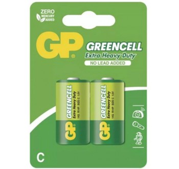 Baterie C (R14) Zn-Cl GP Greencell 2ks