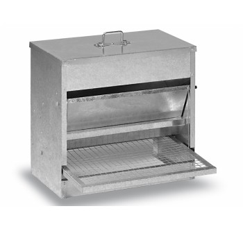 Nášlapné krmítko pro slepice, drůbež GAUN - 20 kg, pozinkované