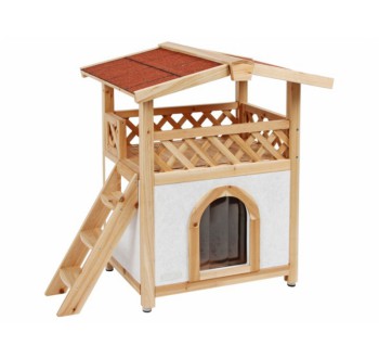 Zateplená bouda pro kočky KERBL TYROL ALPIN 88x57x77cm