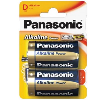 Baterie D (R20) alkalická PANASONIC Alkaline Power 2ks / blistr