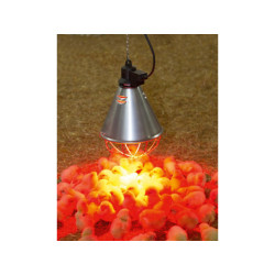 Infralampa KERBL ARTAS 175W s hliníkovým stínítkem 21cm a kabelem 2,5 m