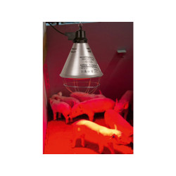 Infralampa KERBL ARTAS 175W s hliníkovým stínítkem 21cm a kabelem 2,5 m