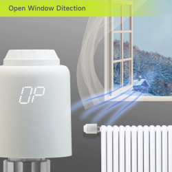 Hutermann WIFI chytrá termostatická hlavice na radiátorový ventil programovatelná T-603