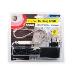 Vyhřívací topný kabel 12 V / 12W s adaptérem, nerezové opletení (20216)