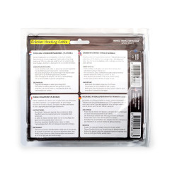 Vyhřívací topný kabel 12 V / 12W s adaptérem, nerezové opletení (20216)