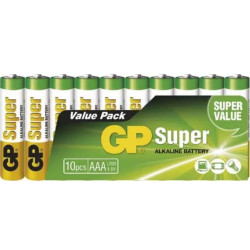 Baterie AAA (R03) alkalická GP Super Alkaline 10ks