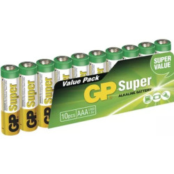 Baterie AAA (R03) alkalická GP Super Alkaline 10ks