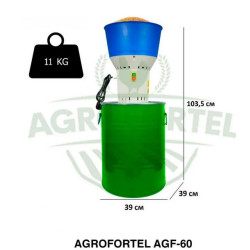 AGROFORTEL Elektrický šrotovník na obilí AGF-60 | 1,2 kW, 60 litrů
