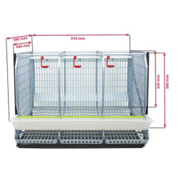 Klec pro chov drůbeže CIMUKA TYK60-03-2K