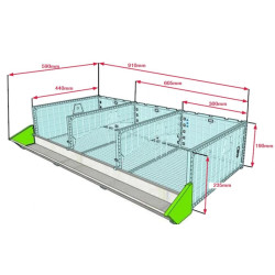Klec pro křepelky CIMUKA BYK-03-2K